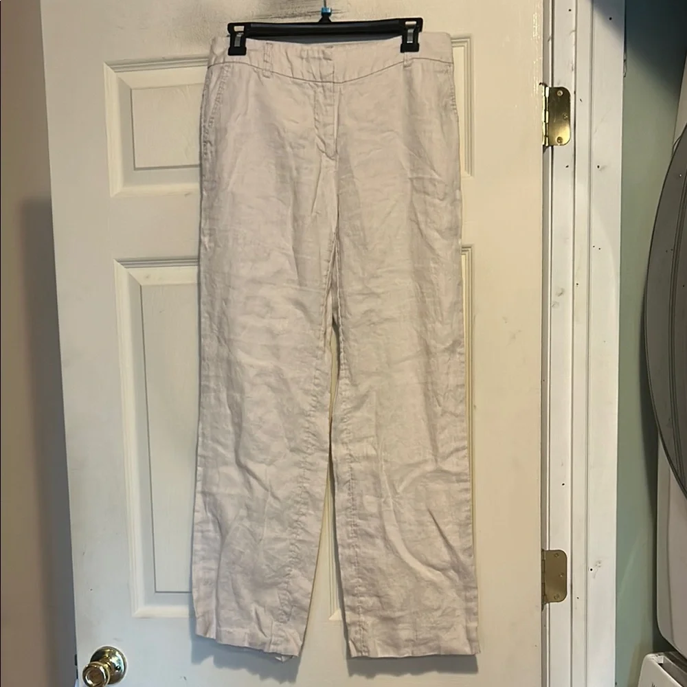 H&M Beige Linen Pants Size 6